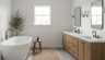 Polished bathroom vanity render